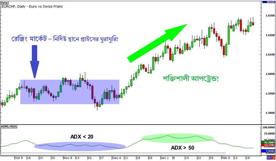 ADX Indicator Indicates a Strong Uptrend