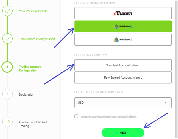 ICMarkets Account Registration 3rd Step