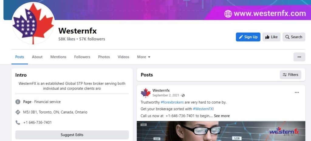 WesternFX Facebook